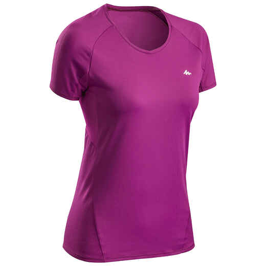 
      Women's Mountain hiking short-sleeved T-Shirt MH500
  