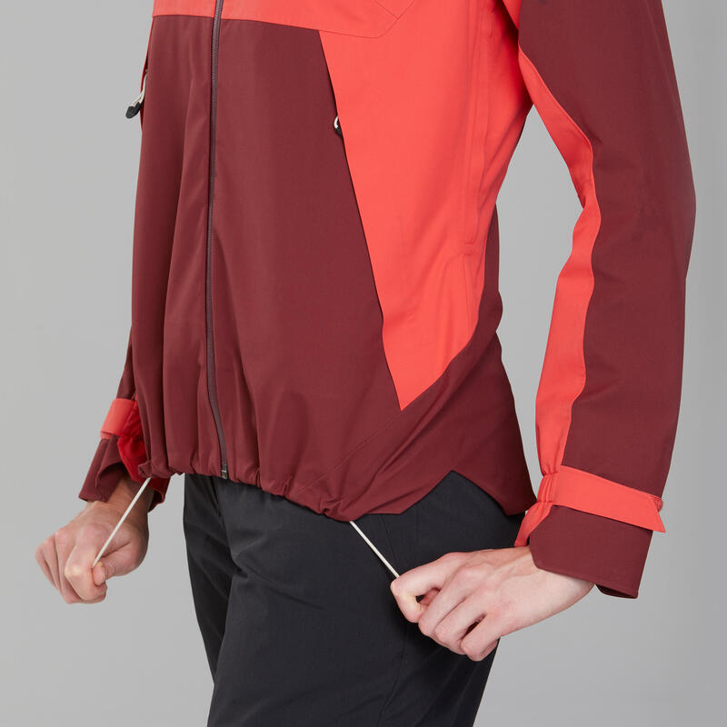 Regenjas voor dames - wind en waterdichte jas - MH500 - rood