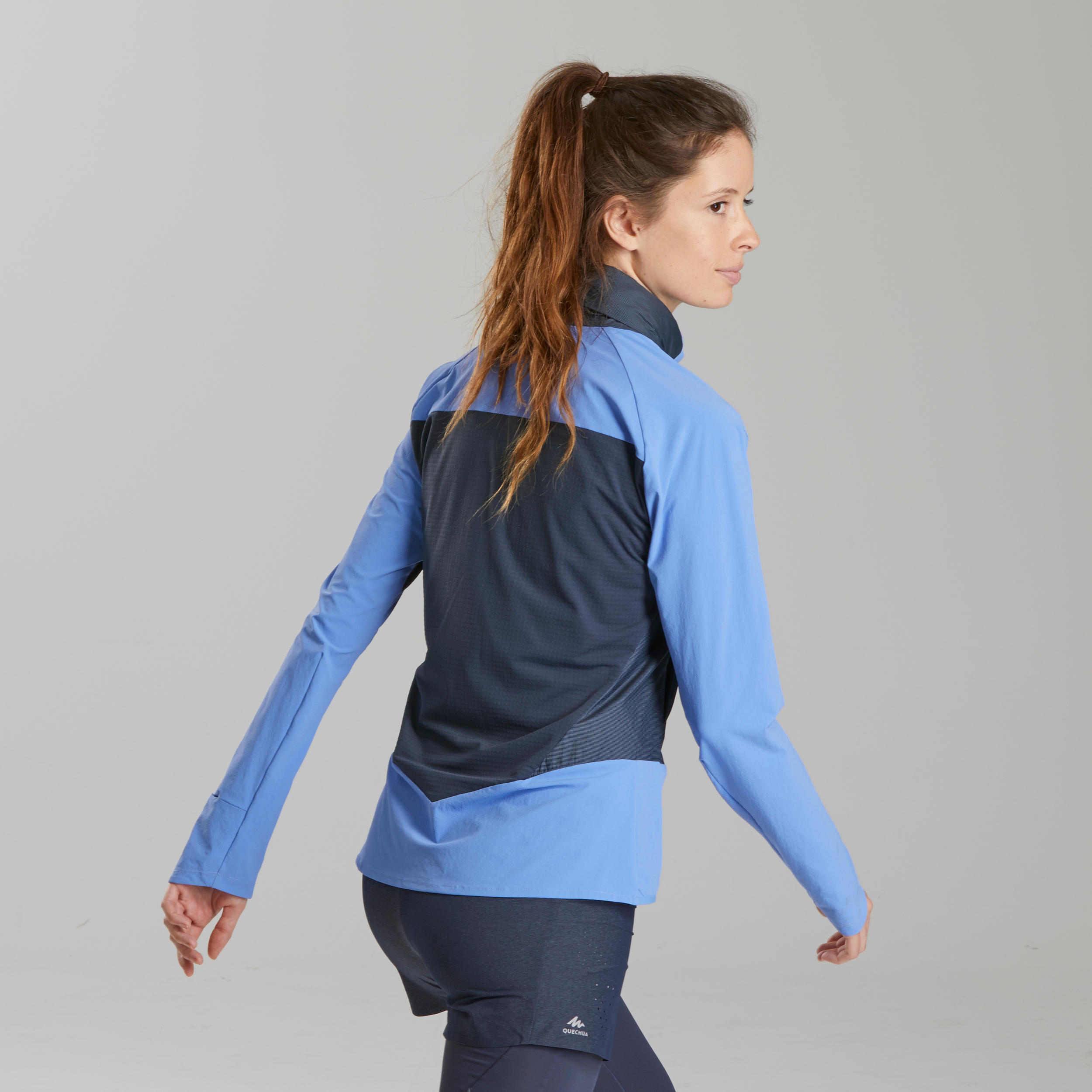 Women’s Warm Jacket For Fast Hiking FH 900 Hybrid - Blue 3/7