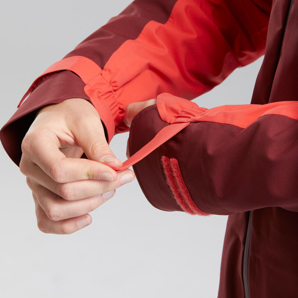 Women’s Waterproof Mountain Walking Jacket - MH500 - Raspberry