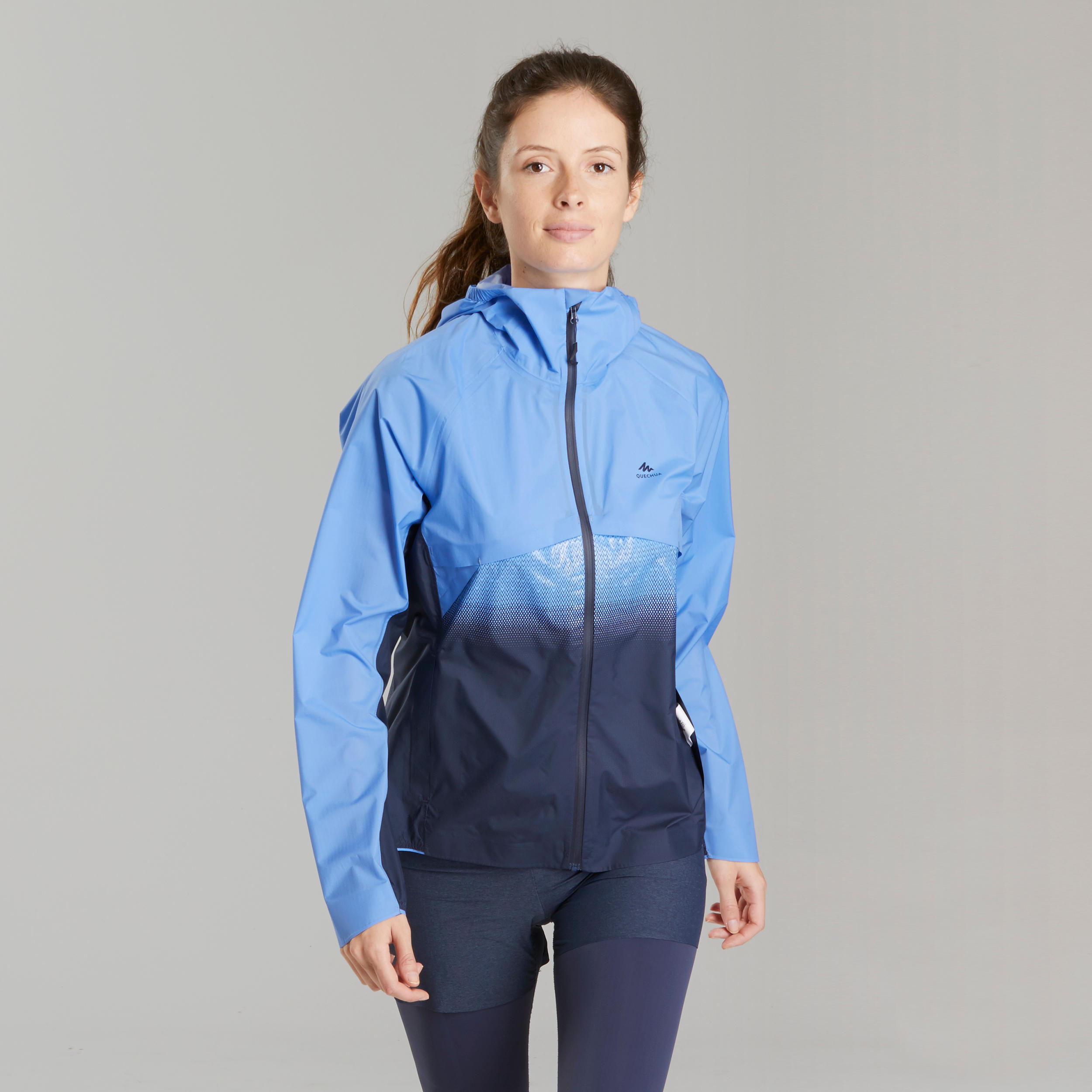 Women's Fast Hiking Jacket FH 900 Hybrid - Blue Grey 2/5