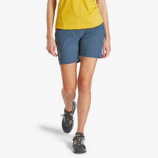 Women Dry Fit Short Shorts with Belt Blue - MH500
