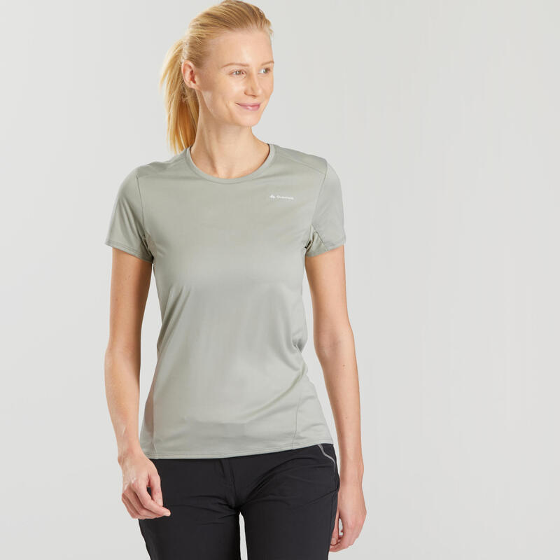 Tee-Shirt manches courtes de randonnée montagne - MH100 - Femme
