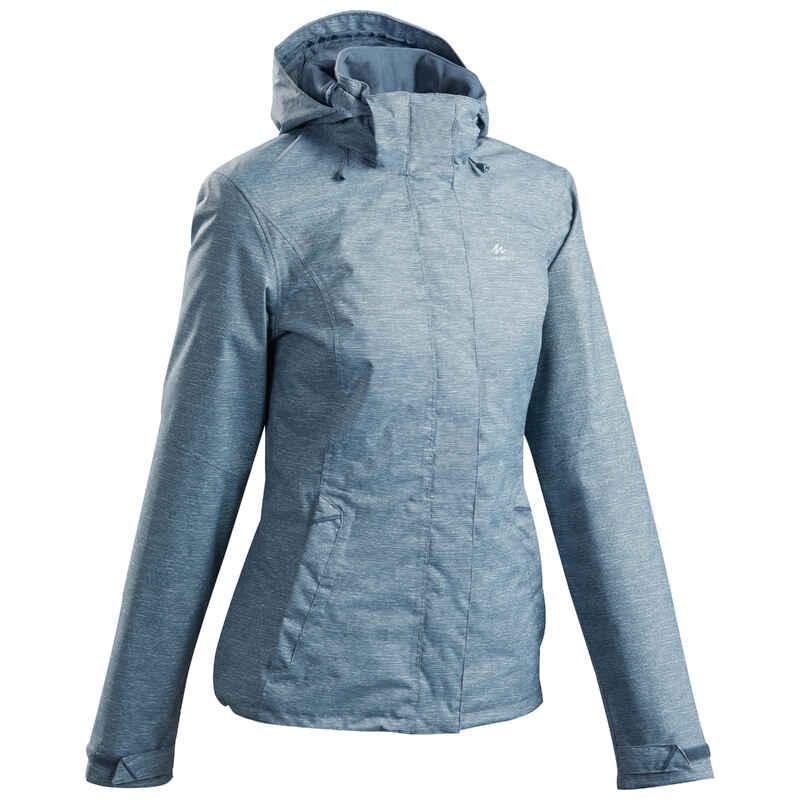 Women's waterproof mountain hiking jacket - MH100
