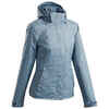 Women’s waterproof mountain walking jacket MH100