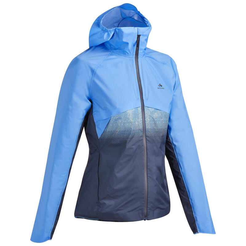 Wanderjacke Damen Hybrid Speed Hiking - FH900 blau/grau