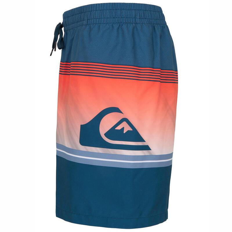 Férfi boardshort Quiksilver, csíkos, narancssárga