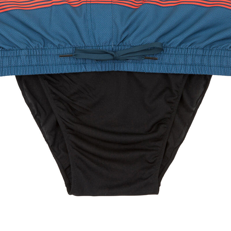 Férfi boardshort Quiksilver, csíkos, narancssárga