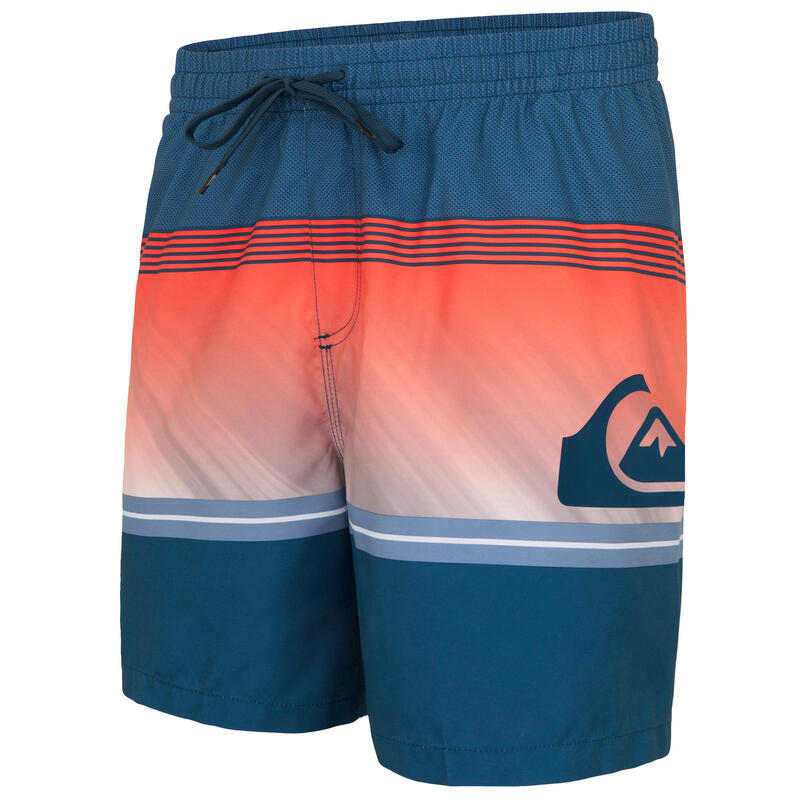 Férfi boardshort Quiksilver, csíkos, narancssárga