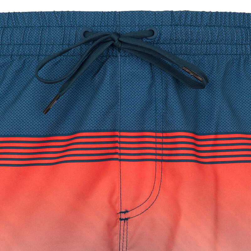 Férfi boardshort Quiksilver, csíkos, narancssárga