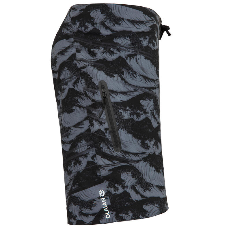 Surf boardshort standard 900 hokusai black