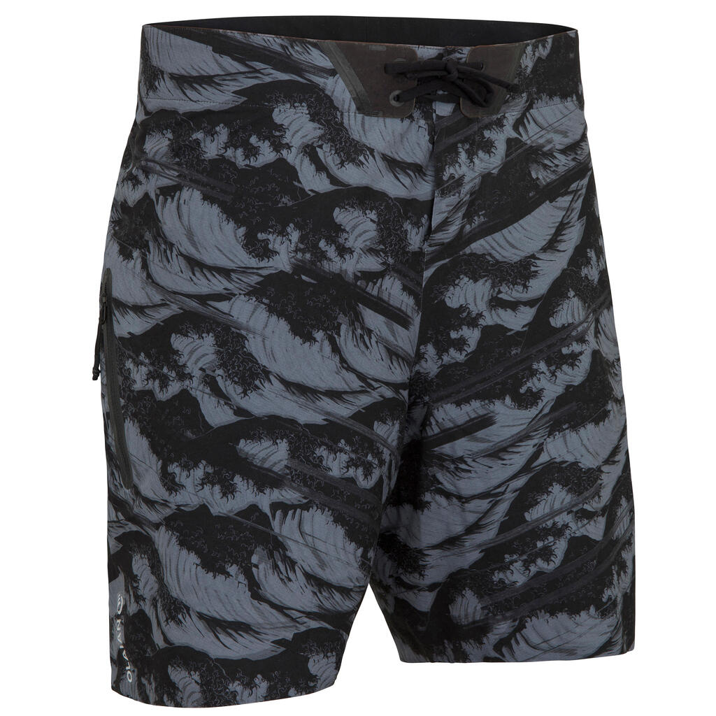 Surf boardshort standard 900 hokusai black