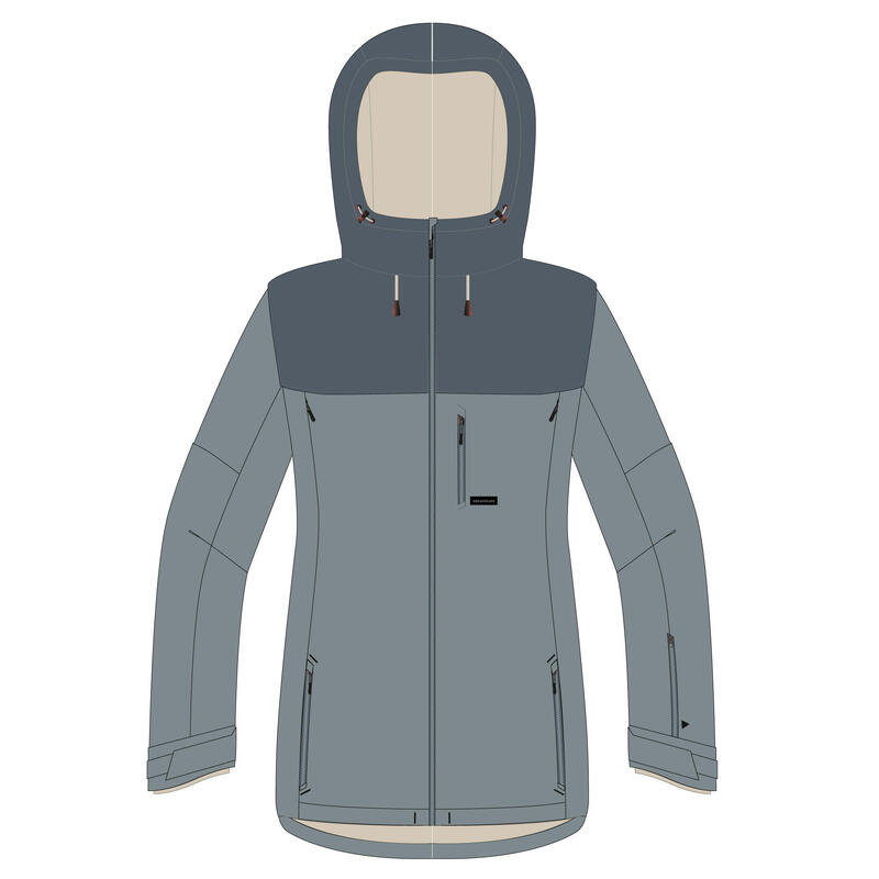 Snowboardjacke Damen Skijacke - 500 blau