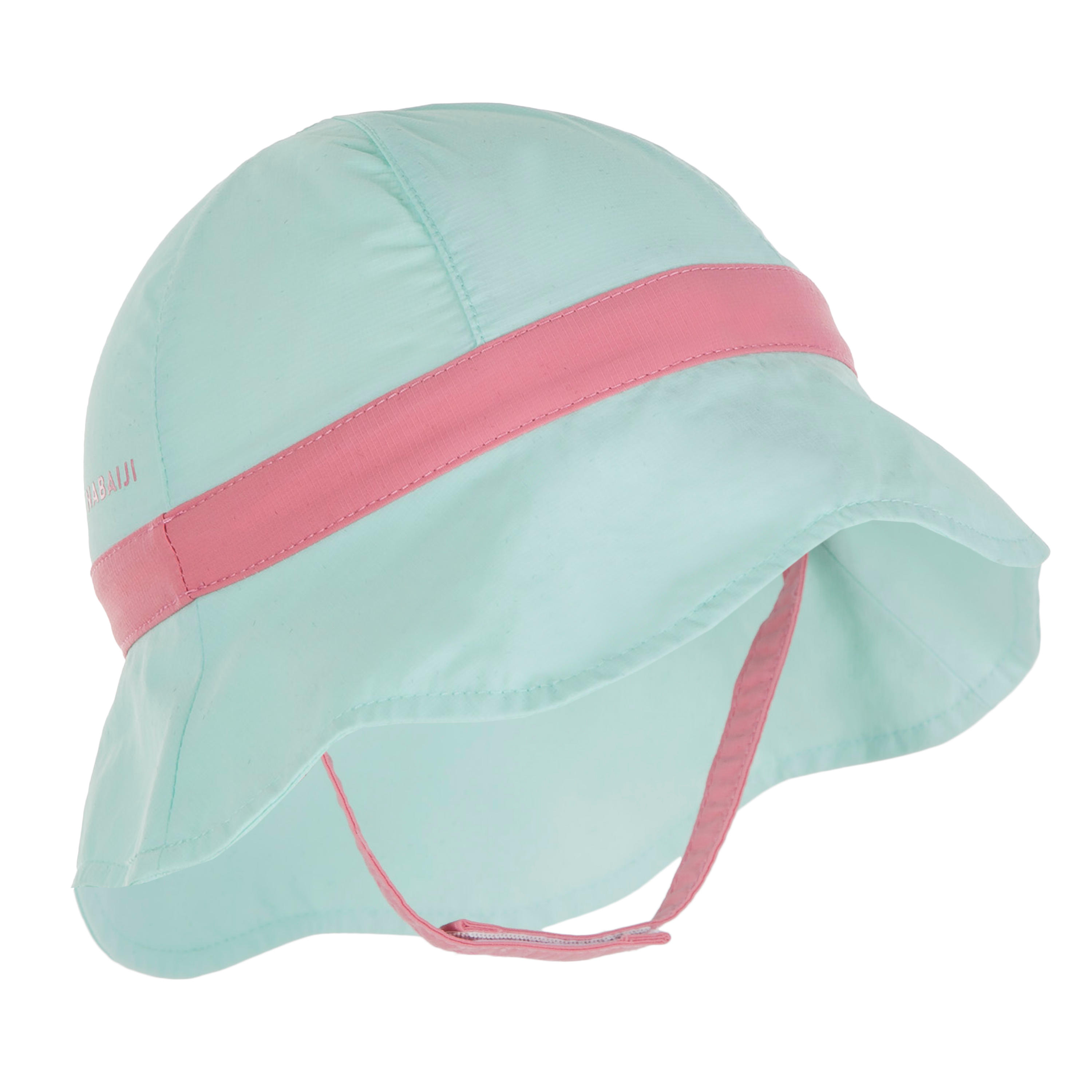 Baby Swimming Uv Protection Hat Green Nabaiji Decathlon