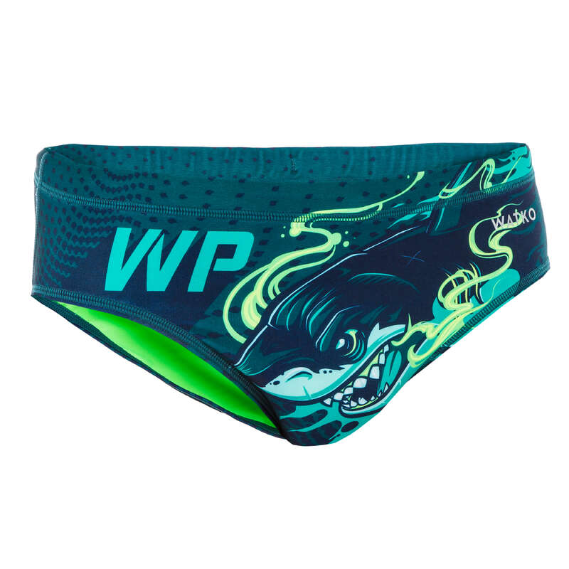 WATKO 500 Men's Swim Briefs for Water Polo Green