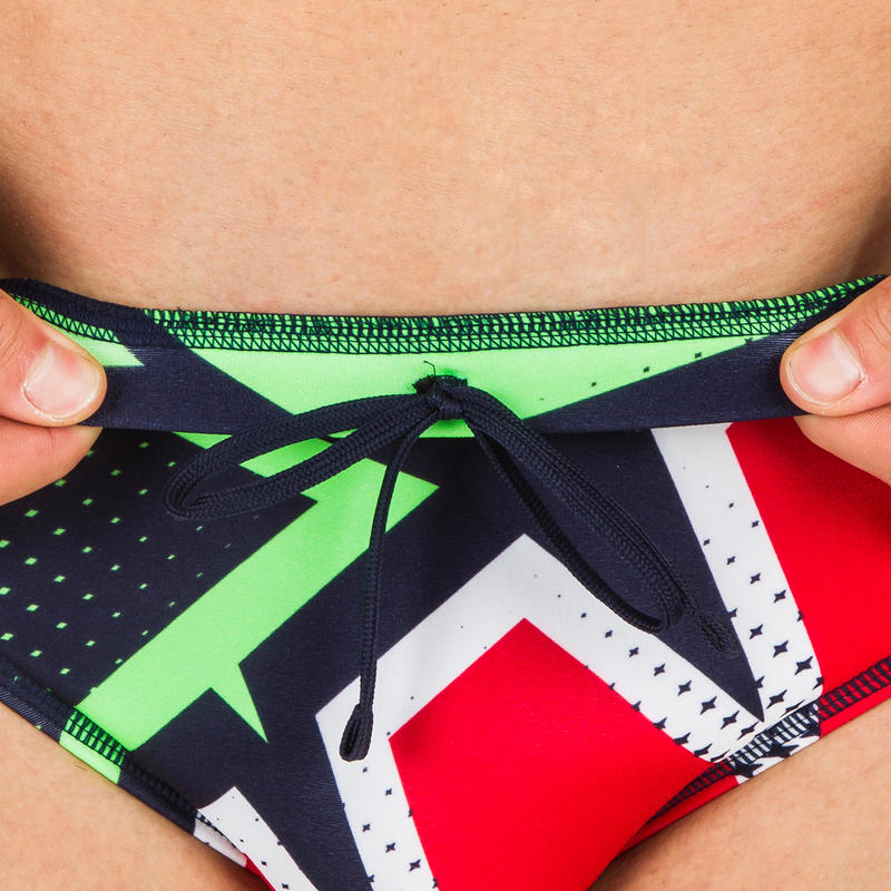 MEN'S 500 WATER POLO SWIMMING BRIEFS MCROSS GREEN Decathlon