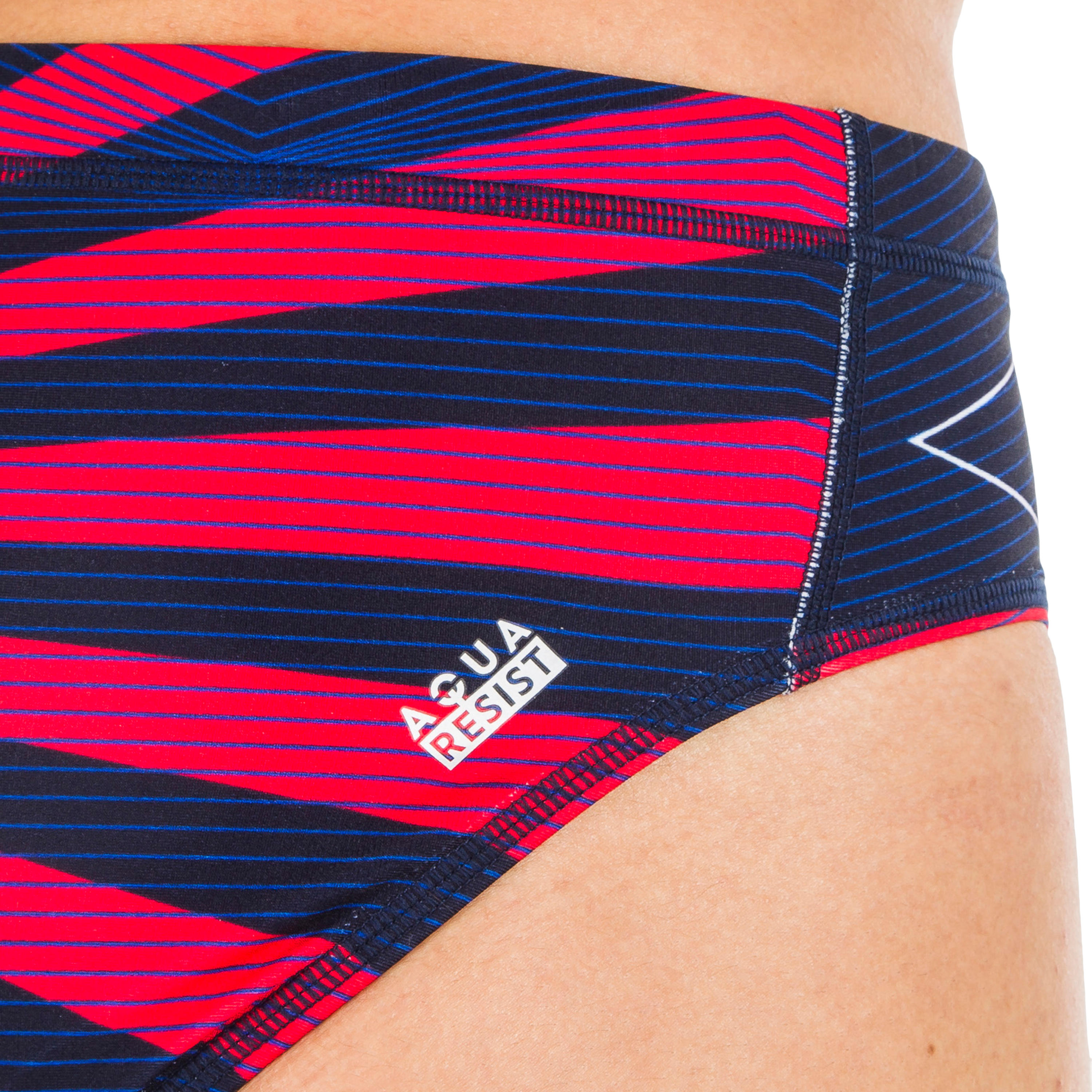 MEN'S WATER POLO SWIMMING BRIEFS - JAPAN BLUE RED 6/6
