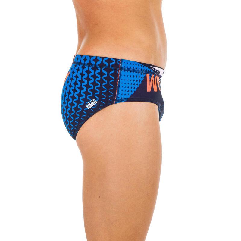 MAILLOT BAIN SLIP WATER POLO 500 HOMME MCROSS BLUE