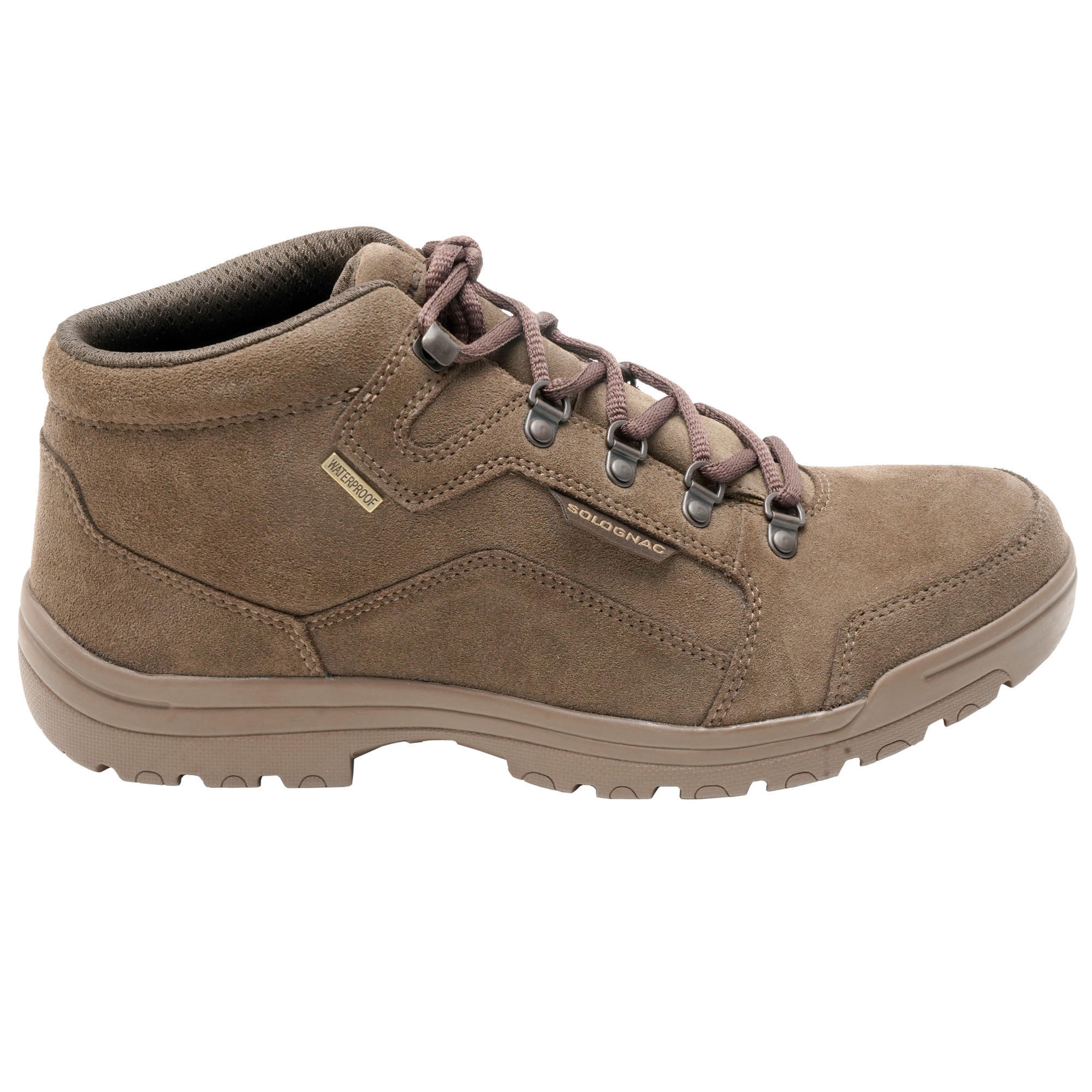 Botas Caza Solognac 500 Hombre Impermeables Ligeras Marrón Caña Media  SOLOGNAC | Decathlon