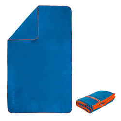 Swimming Microfibre Towel Size S 39 x 55 cm - Blue
