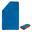Mikrofaser-Handtuch Größe M 60 × 80 cm - blau