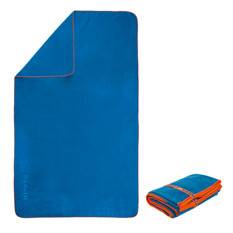 Microvezel badhanddoek maat M 65 x 90 cm blauw
