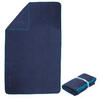 Compact Microfibre Towel XL Striped - Navy Blue