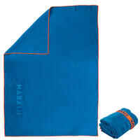 Swimming Microfibre Towel Size XL 110 x 175 cm Blue