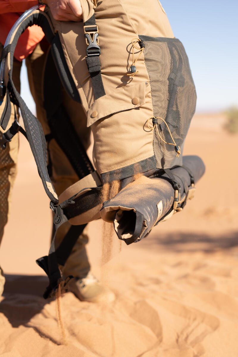通風、防沙沙漠健行背包－DESERT 500 30 L－米色