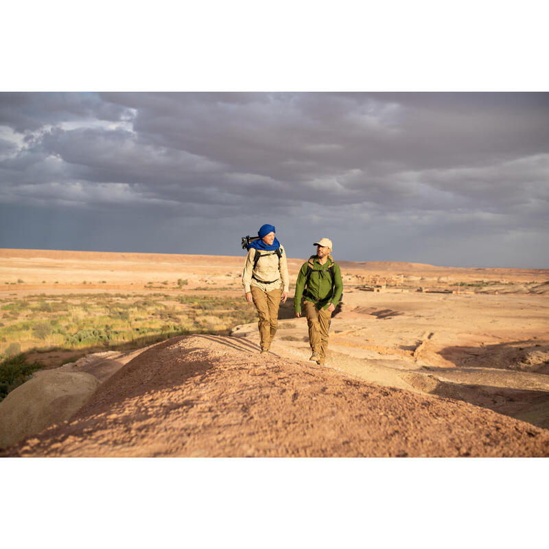 Dámská turistická košile s dlouhým rukávem s UV ochranou Desert 900 béžová