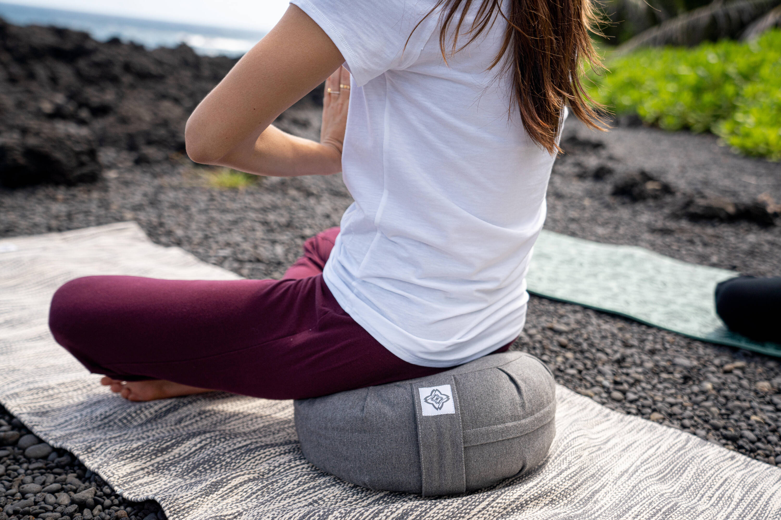 Gentle Yoga Cotton Mat / Over-Mat 4 mm - Mottled Grey -  5