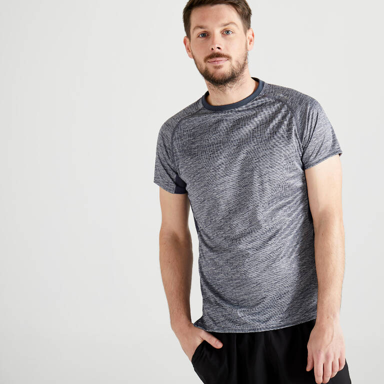 Men's Occasional Fitness T-Shirt - Mottled Grey