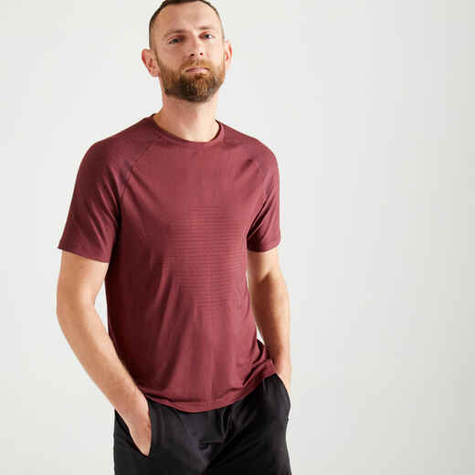 
      Men' Fitness Cardio Training T-Shirt 900 - Burgundy
  