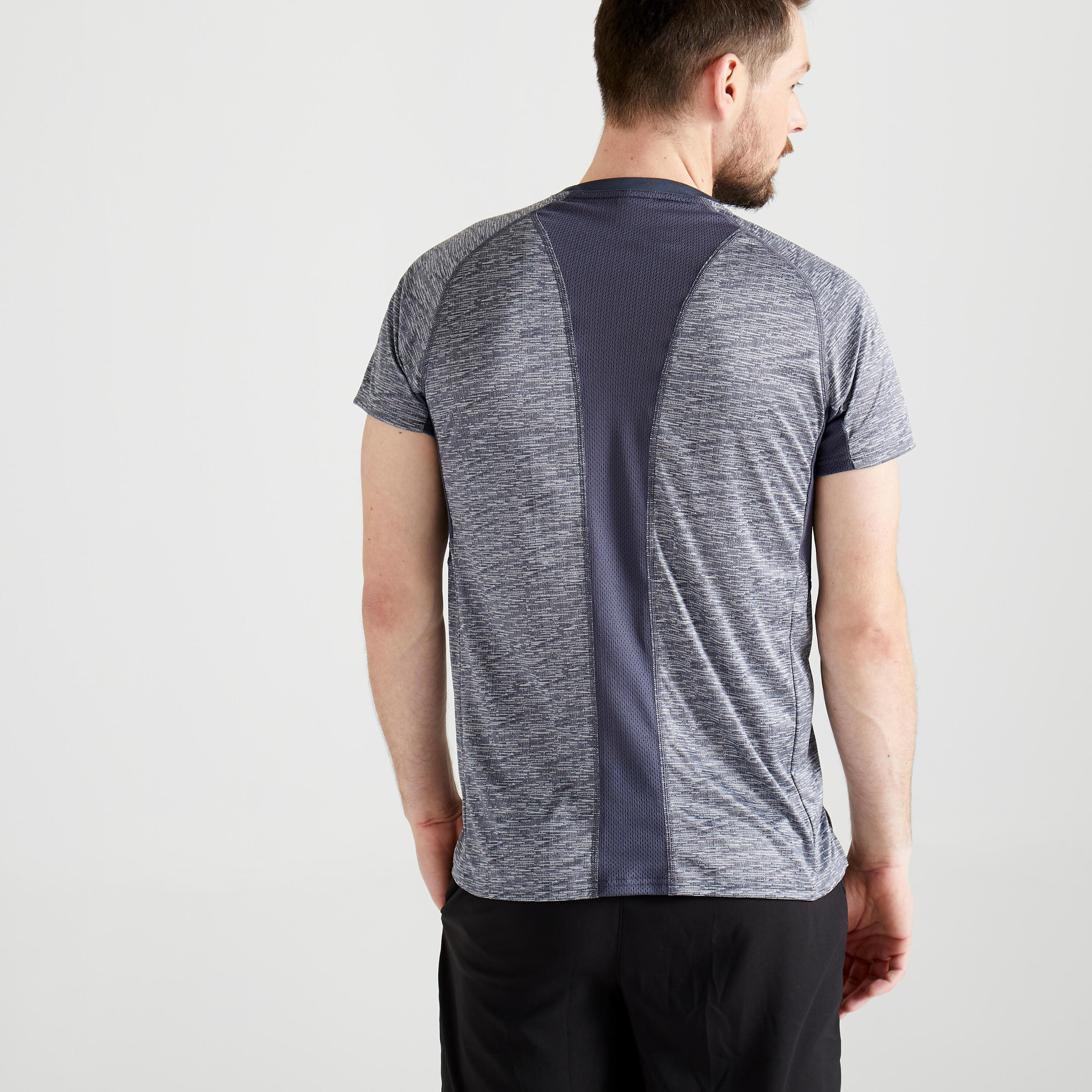 Cardio Fitness T-Shirt FTS 120 - Mottled Grey 4/8