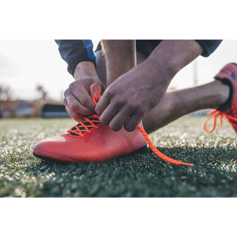 Chaussures de rugby vissées terrain gras Homme - SCORE R900 HYBRID orange