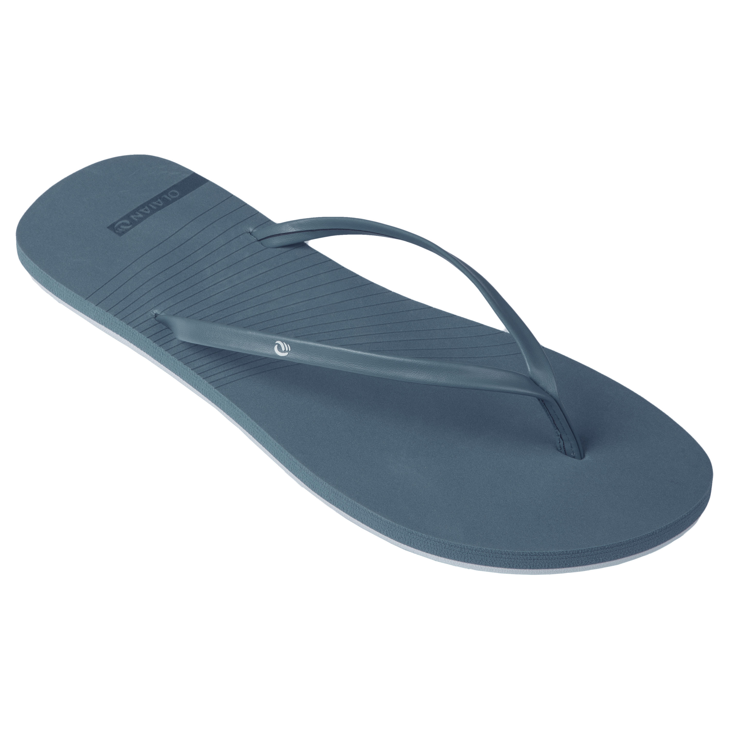 grey flip flops