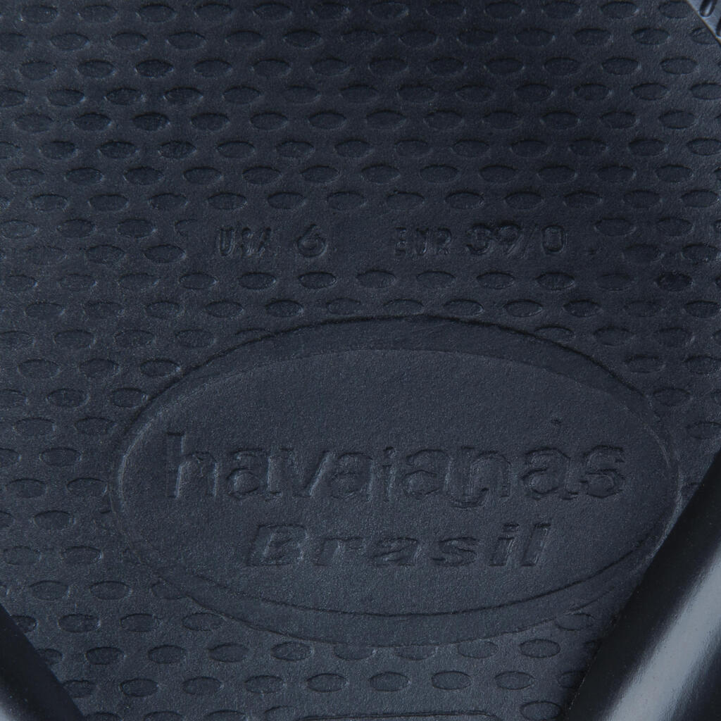 Vīriešu iešļūcenes “Havaianas”, melnas, ar logotipa apdruku