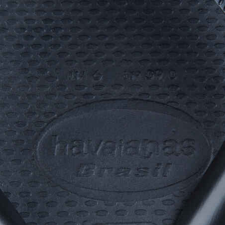 Vyriškos šlepetės „Havaianas Brazil“, su logotipu, juodos