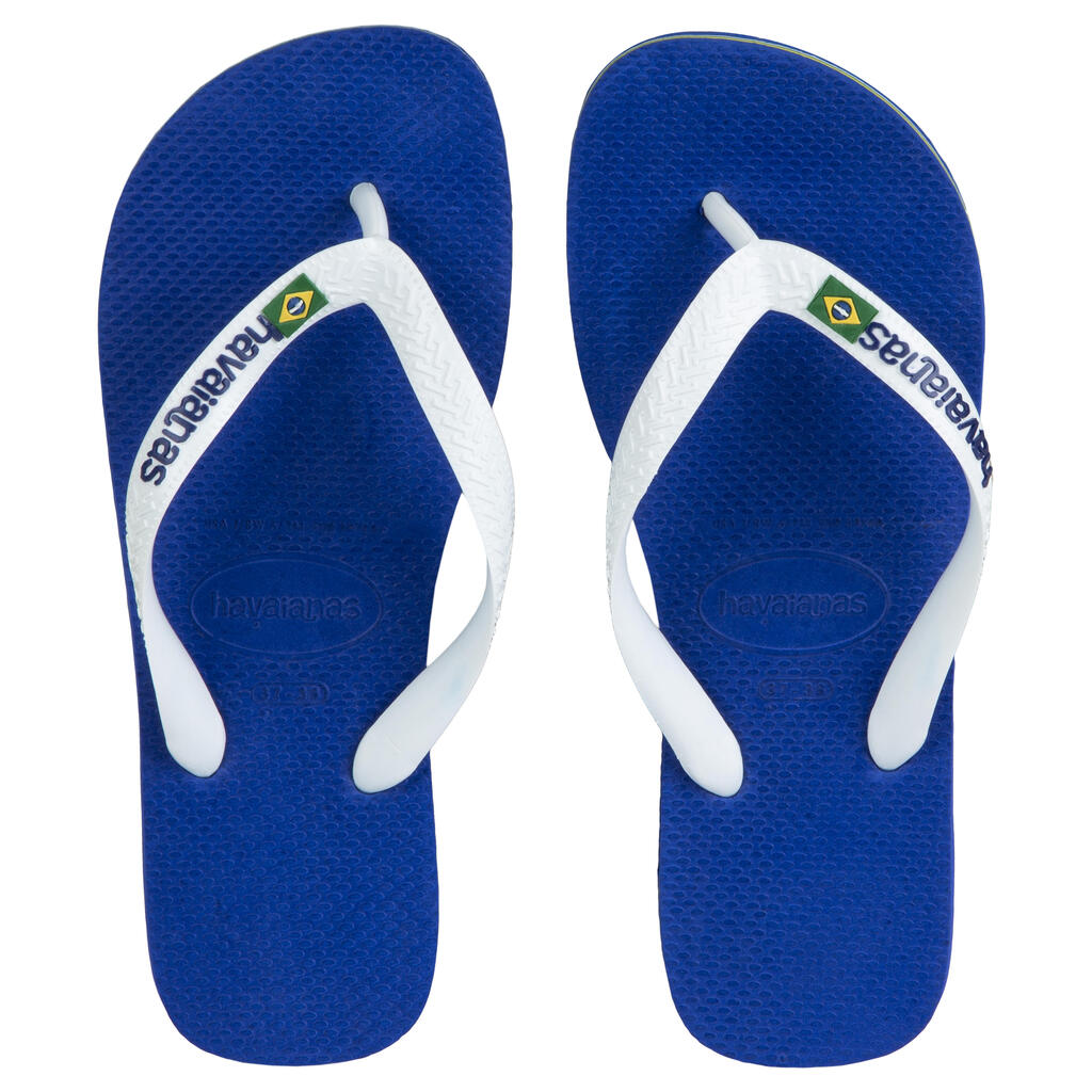 Мъжки джапанки HAVAIANAS с лого, тъмносини 