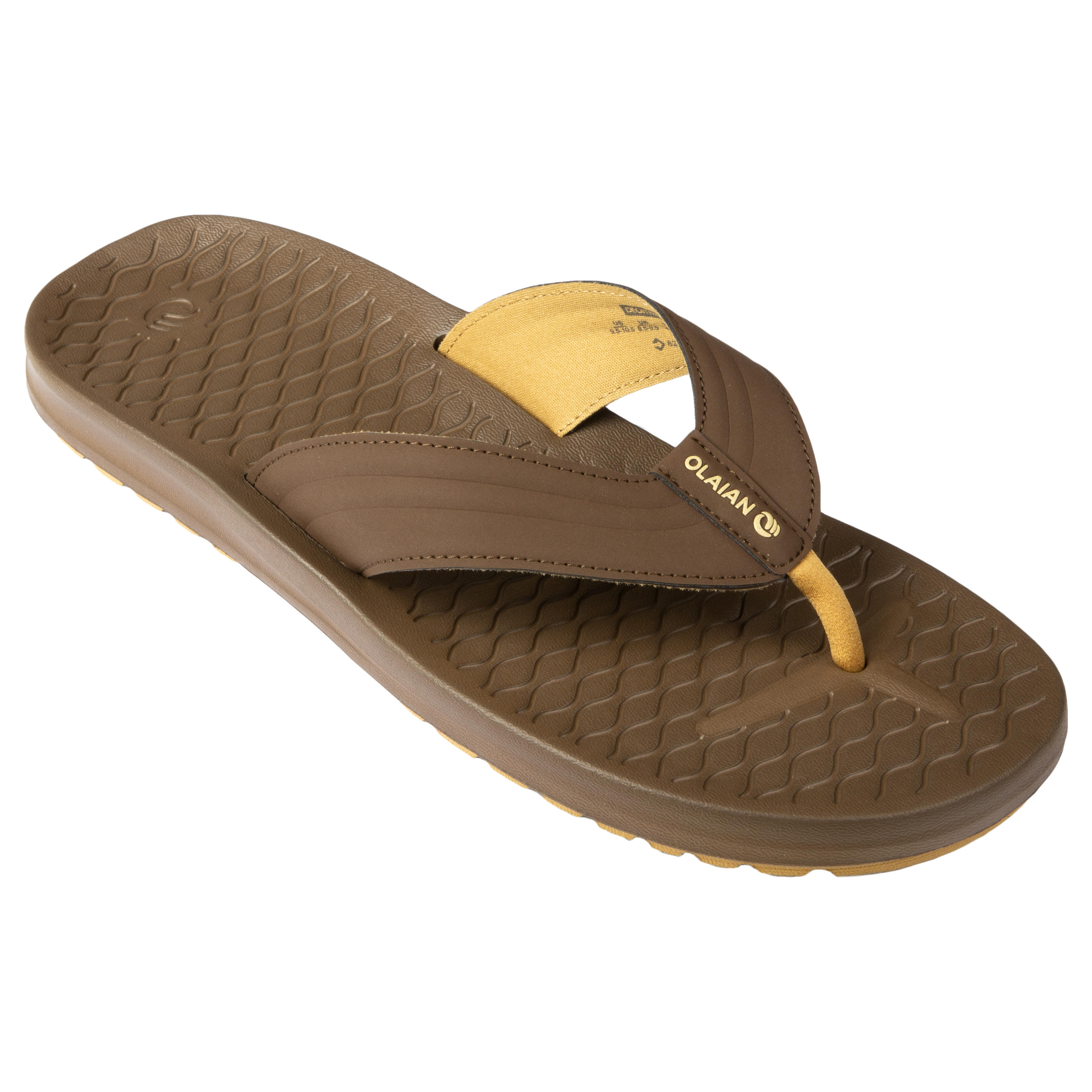 Olaian Slippers voor heren 550 bruin