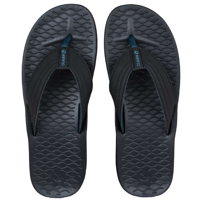 OLAIAN Men's Flip-Flops 550 - Black | Decathlon