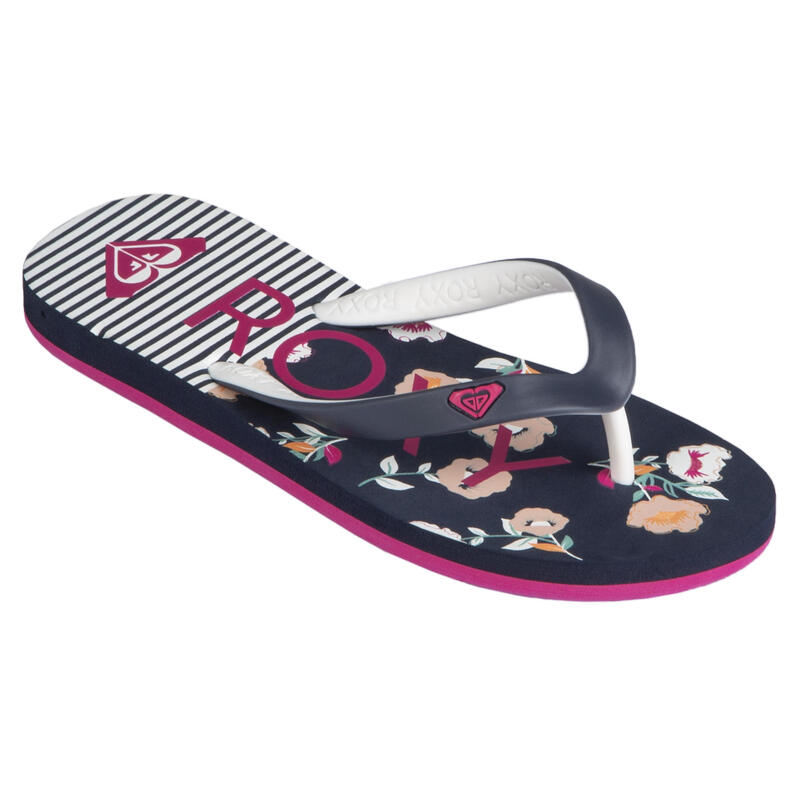 uitlaat telefoon kip Slippers voor meisjes Tahiti Stripes blauw | ROXY | Decathlon.nl