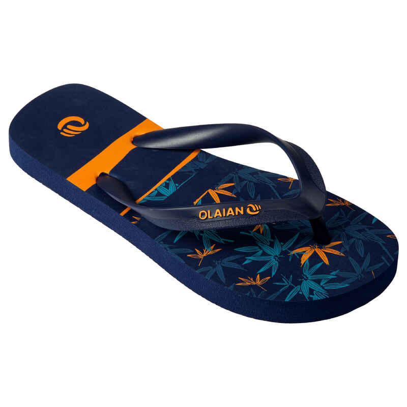 Zehensandalen Kinder 120 Bambus dunkelblau/orange Zehensandalen Kinder 120 Bambus dunkelblau/orange
