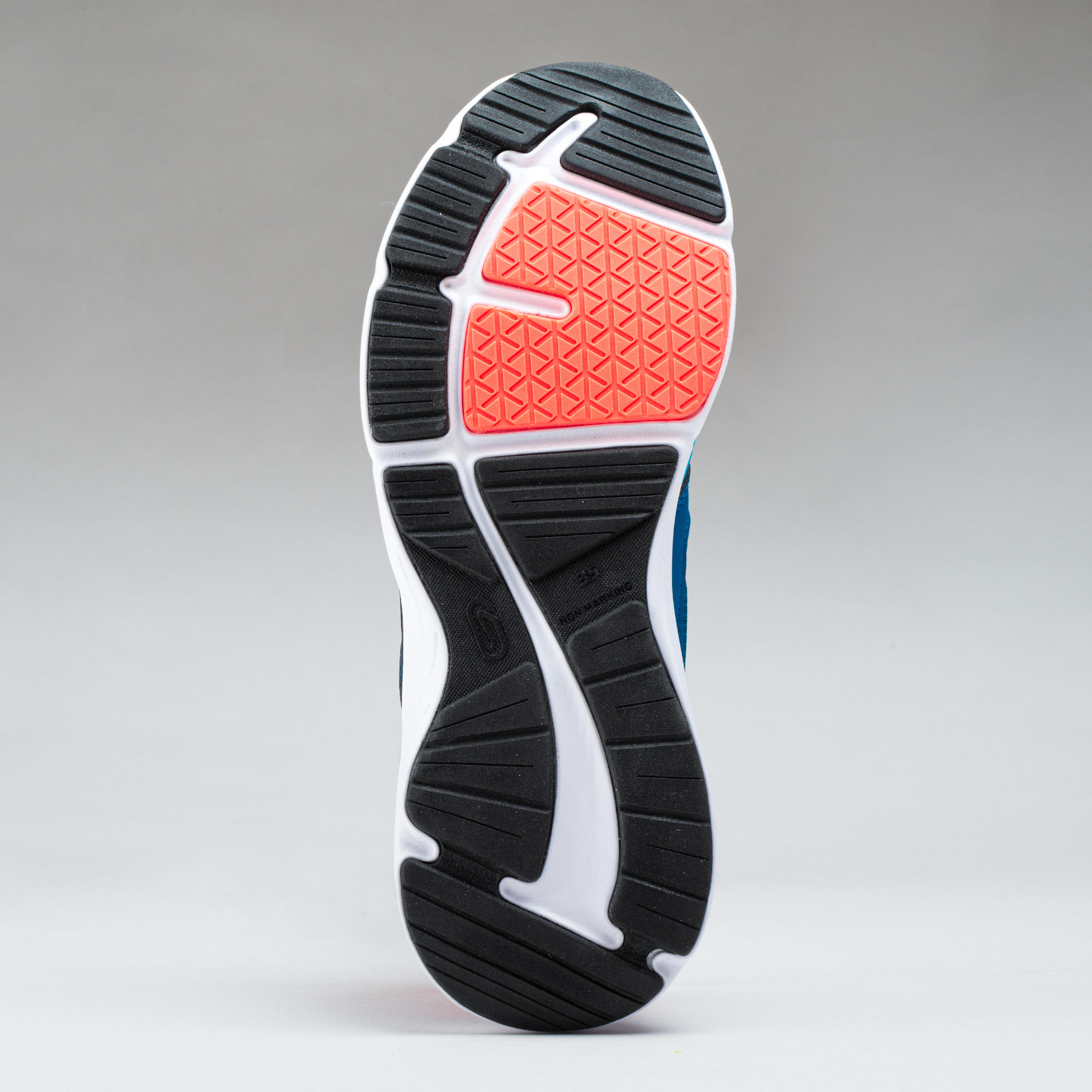 RUN SUPPORT KIDS' ATHLETICS SHOES LACES - TURQUOISE/NEON RED 5/8