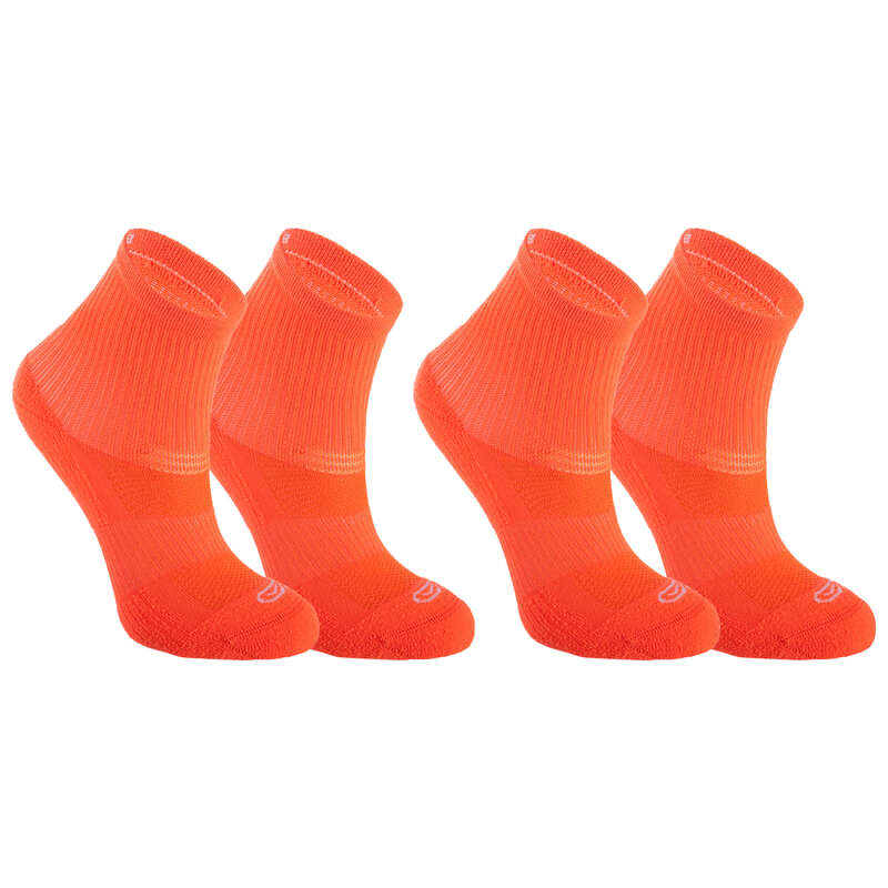 KIDS ATHLETICS SOCKS Clothing - AT CONFORT HIGH LEG REDX2 KALENJI - By Sport