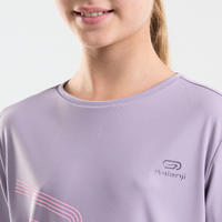 AT 300 KIDS' ATHLETICS T-SHIRT - PURPLE