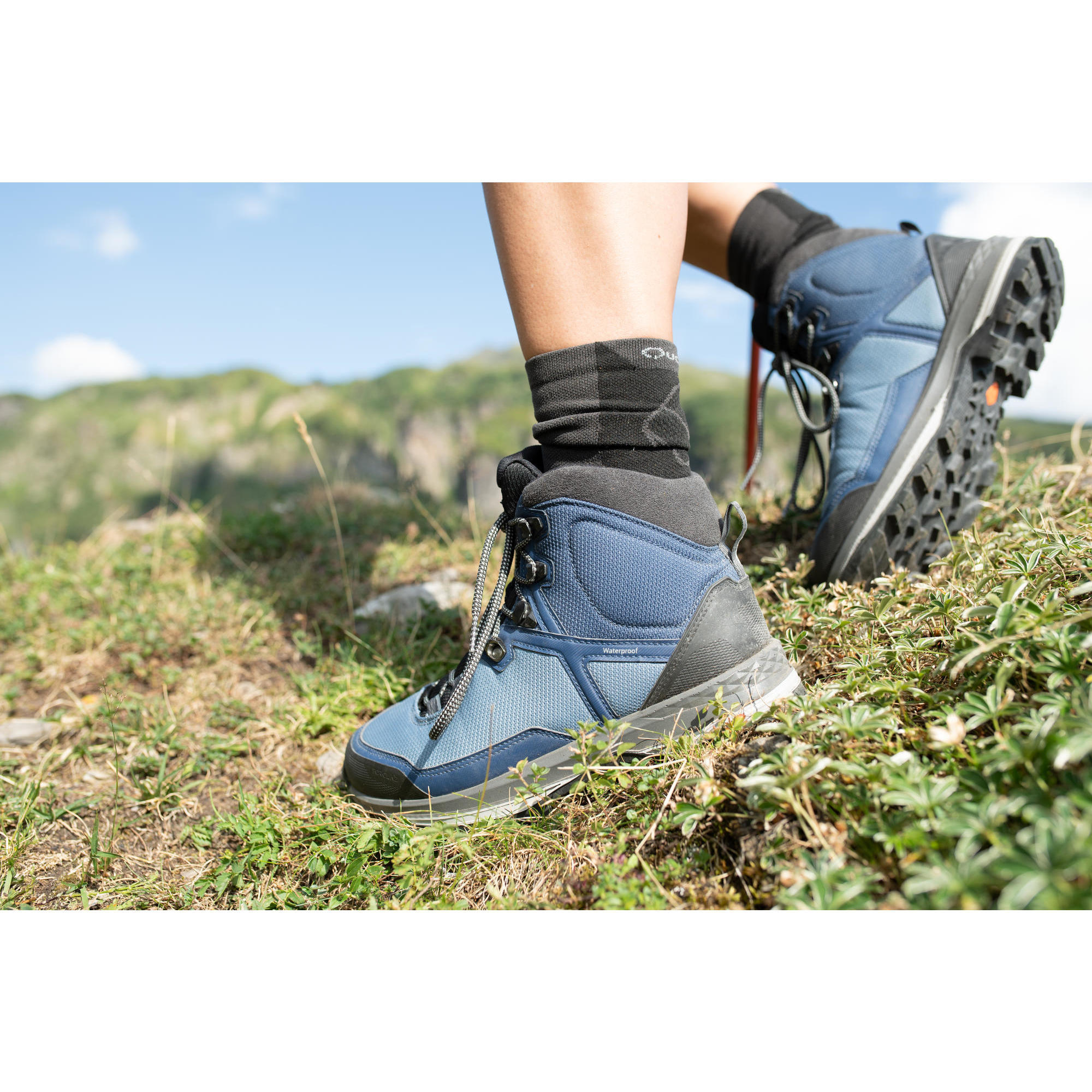 WATERPROOF TREKKING BOOTS - MT100 - TEX - WOMEN HIGH