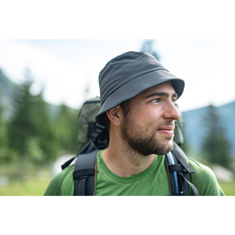 Mountain Trekking Hat Trek 100 - Dark grey