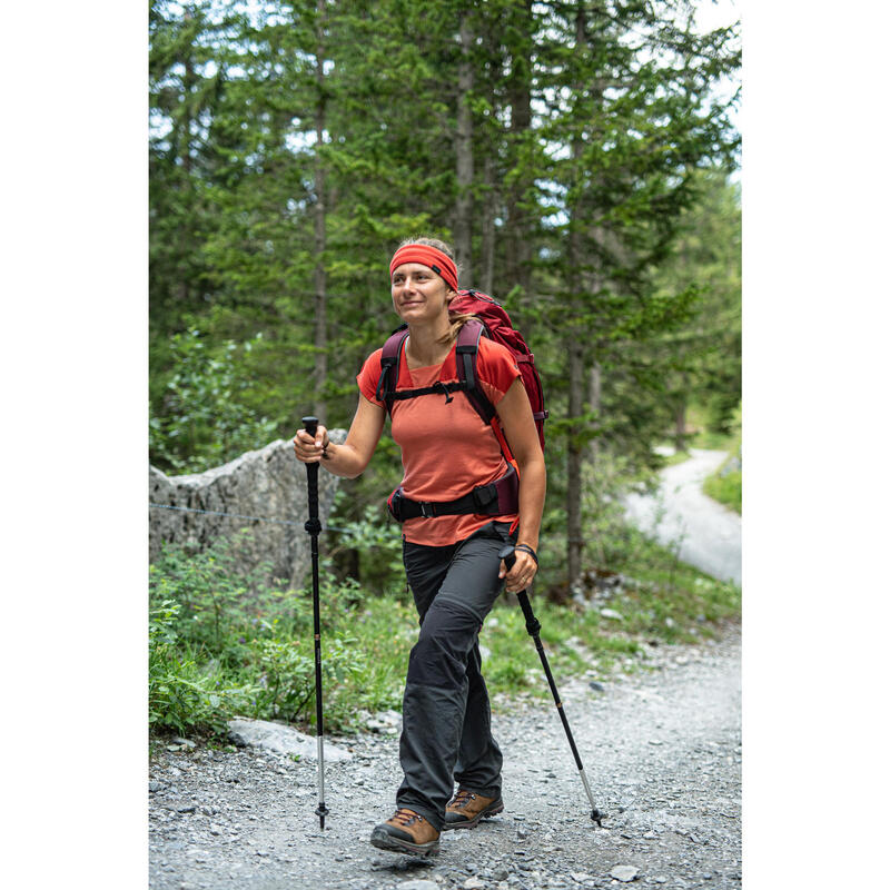 Pantalón desmontable montaña y trekking Mujer Trek 100