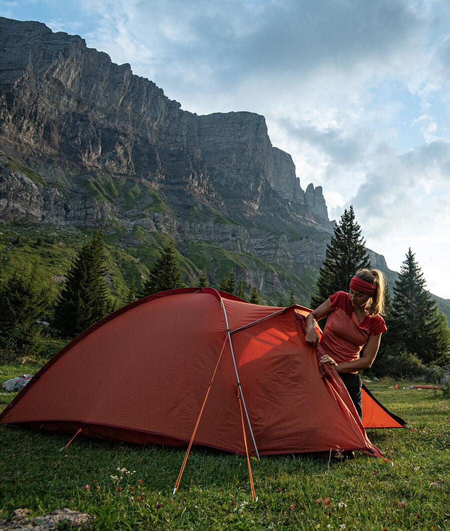 manutenção da tenda de trekking MT100